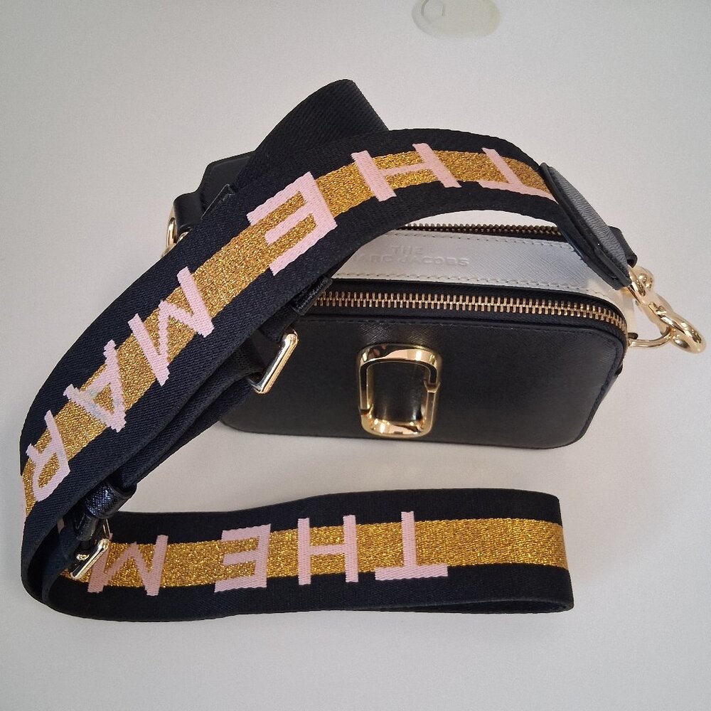 Marc Jacobs Bag, Cb Snapshot, The Snapshot, New Black Multi Color Gently Used - Picture 1 of 8